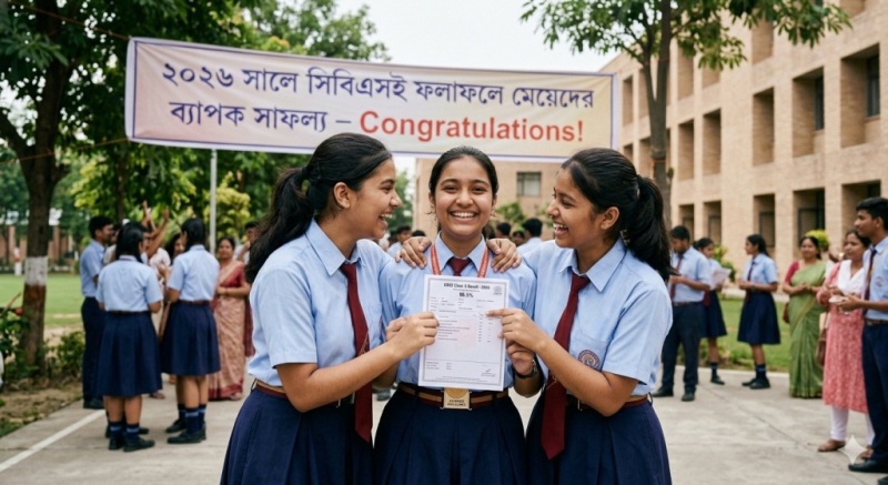সিবিএসই দ্বাদশের রেজাল্টে মেয়েদের জয়জয়কার