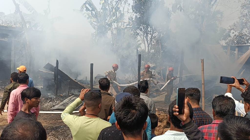 ভয়াবহ অগ্নিকাণ্ডে ভস্মীভূত দিনমজুরের বসতঘর