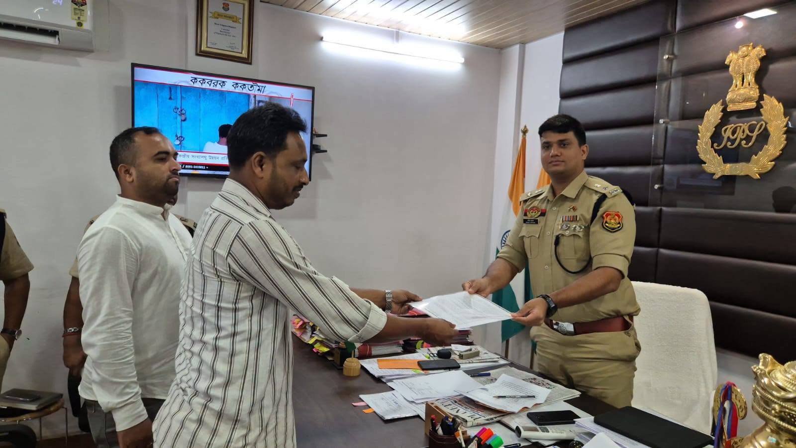 পুলিশ সুপারের কাছে ডেপুটেশন ডিওয়াইএফআই'র 