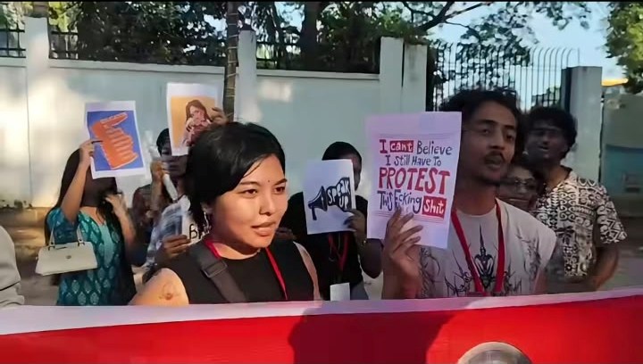 দিল্লির বিক্ষোভের ঢেউ এখন ত্রিপুরাতেও