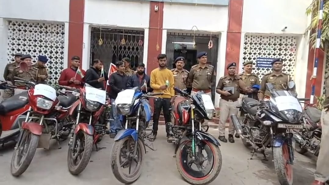 চুরি যাওয়া ৯টি বাইক উদ্ধারে সফল পুলিশ