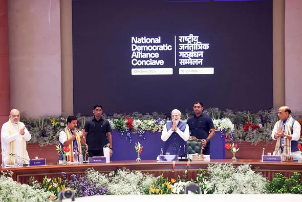 এনডিএ-র বিশেষ বৈঠকে উন্নত ভারতের রূপরেখা পেশ করলেন প্রধানমন্ত্রী 