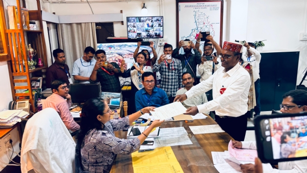 ধর্মনগরে মনোনয়ন দাখিল বাম প্রার্থীর 