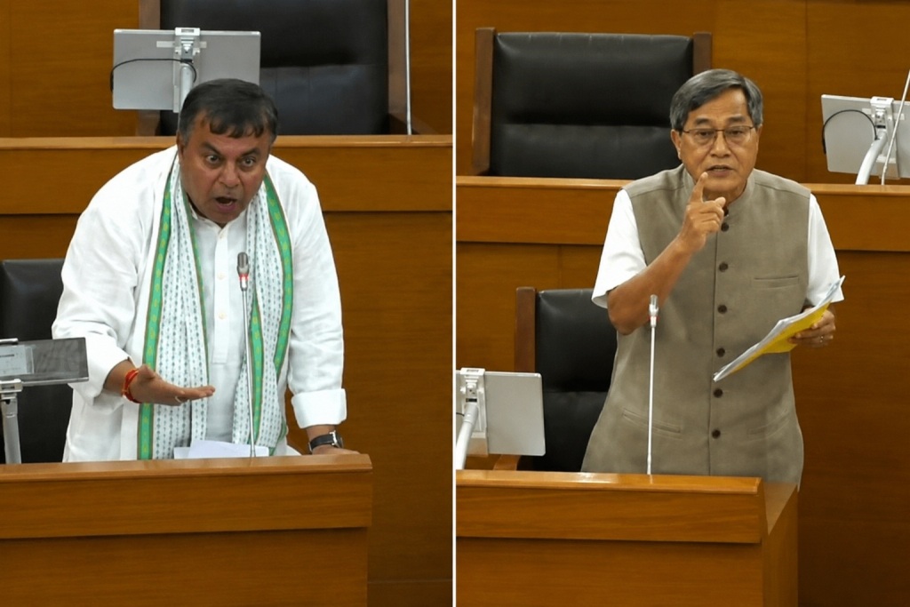 পরিষদীয় মন্ত্রী ও বিরোধী দলনেতার তীব্র বাদানুবাদে উত্তপ্ত বিধানসভা 