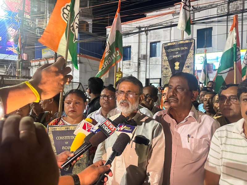 ছাত্র আন্দোলনের নৈতিক জয়, আগরতলায় বিজয় মিছিল কংগ্রেসের