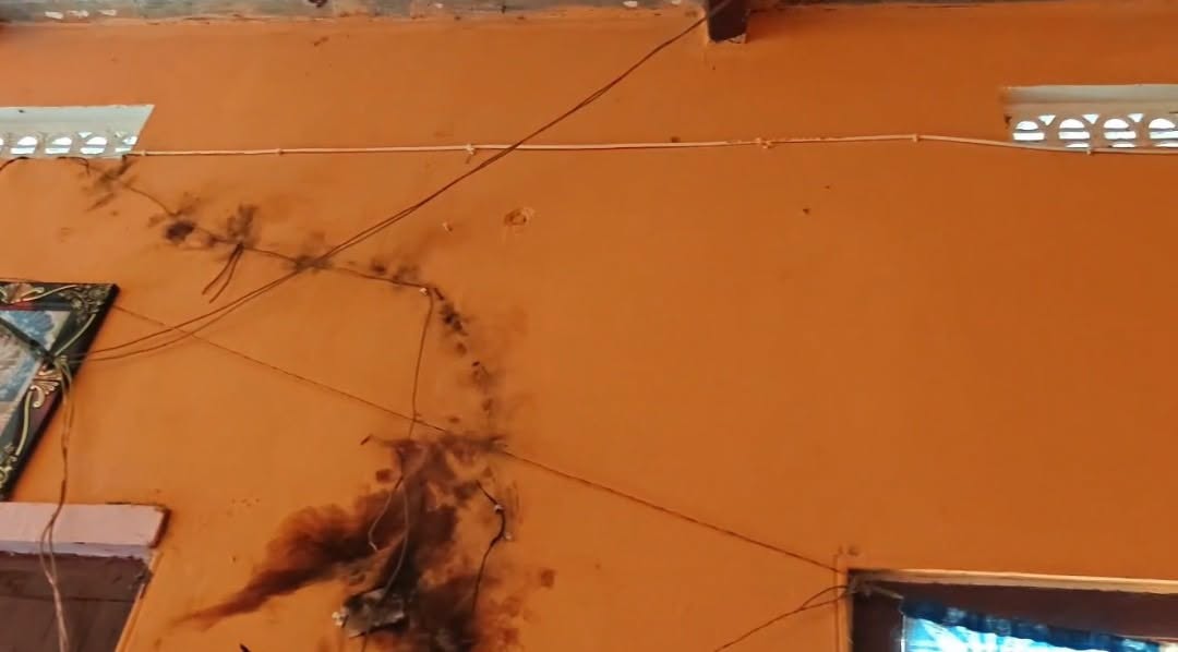 ভয়াবহ বজ্রপাত থেকে রক্ষা পেল গোটা পরিবার