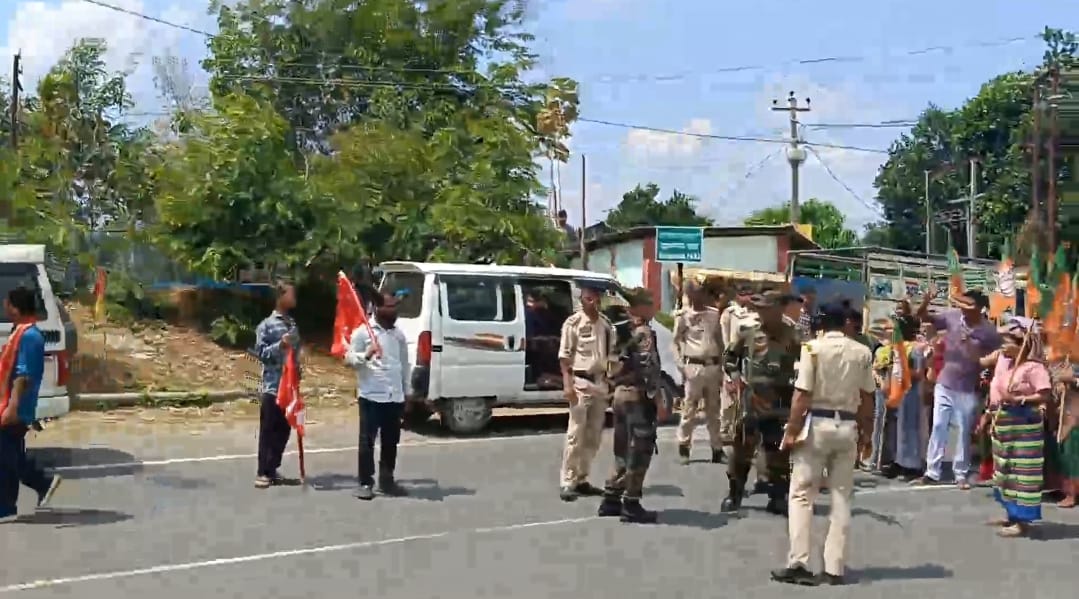 এডিসি'র নির্বাচনী প্রচারে চরম উত্তেজনা পাহাড়ে